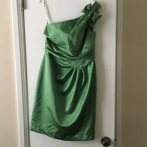 David’s bridal Green bridesmaids dress